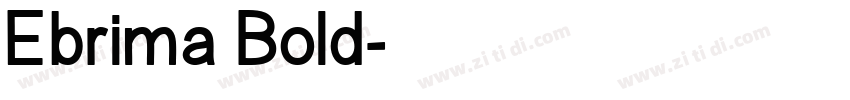 Ebrima Bold字体转换